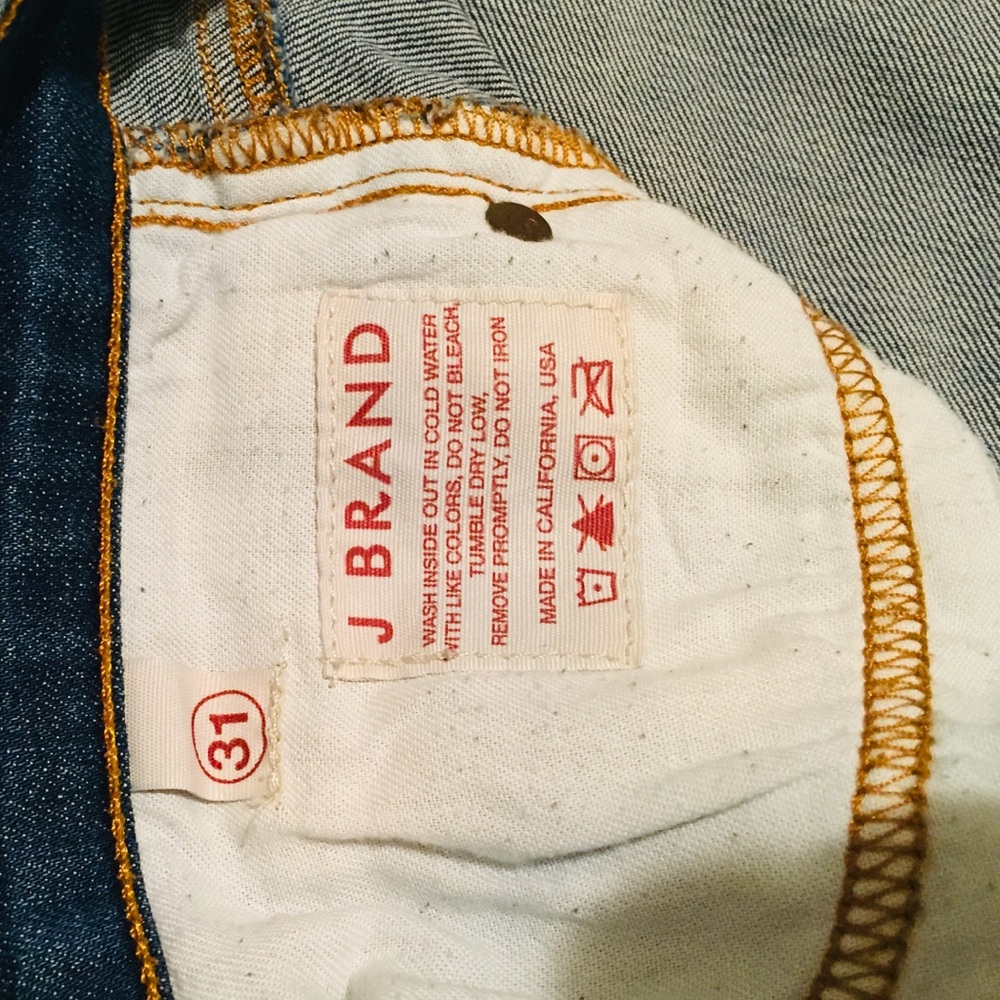 J BRAND Mid rise Straight Leg Jeans π Sz 31 - Picture 7 of 8